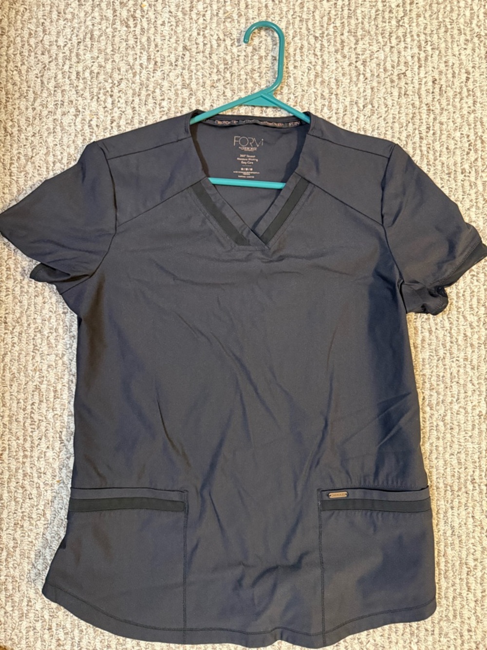 Cherokee Black V-Neck Short Sleeve Scrub set